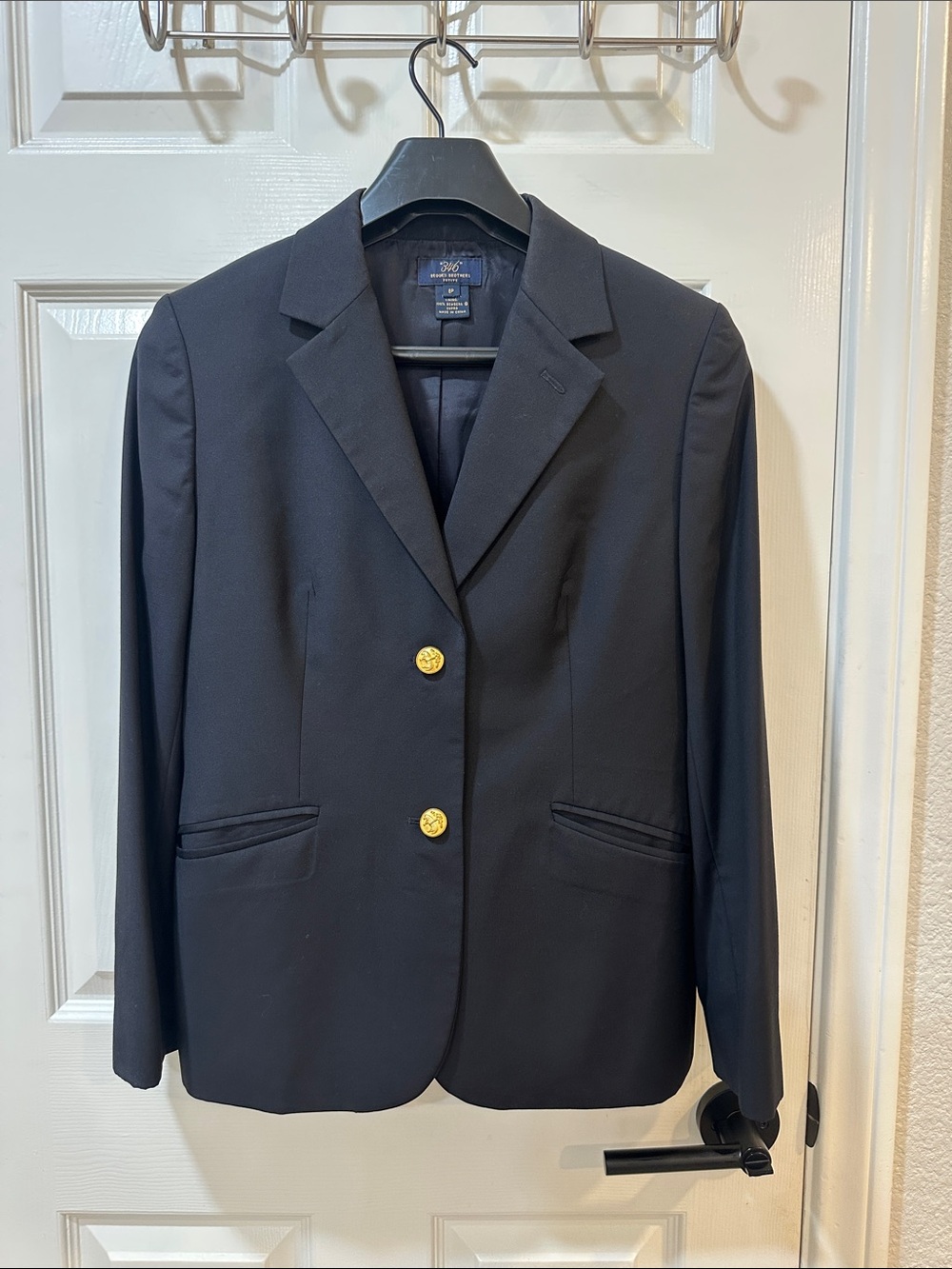 Brooks Brothers Black Blazer with Gold Buttons
